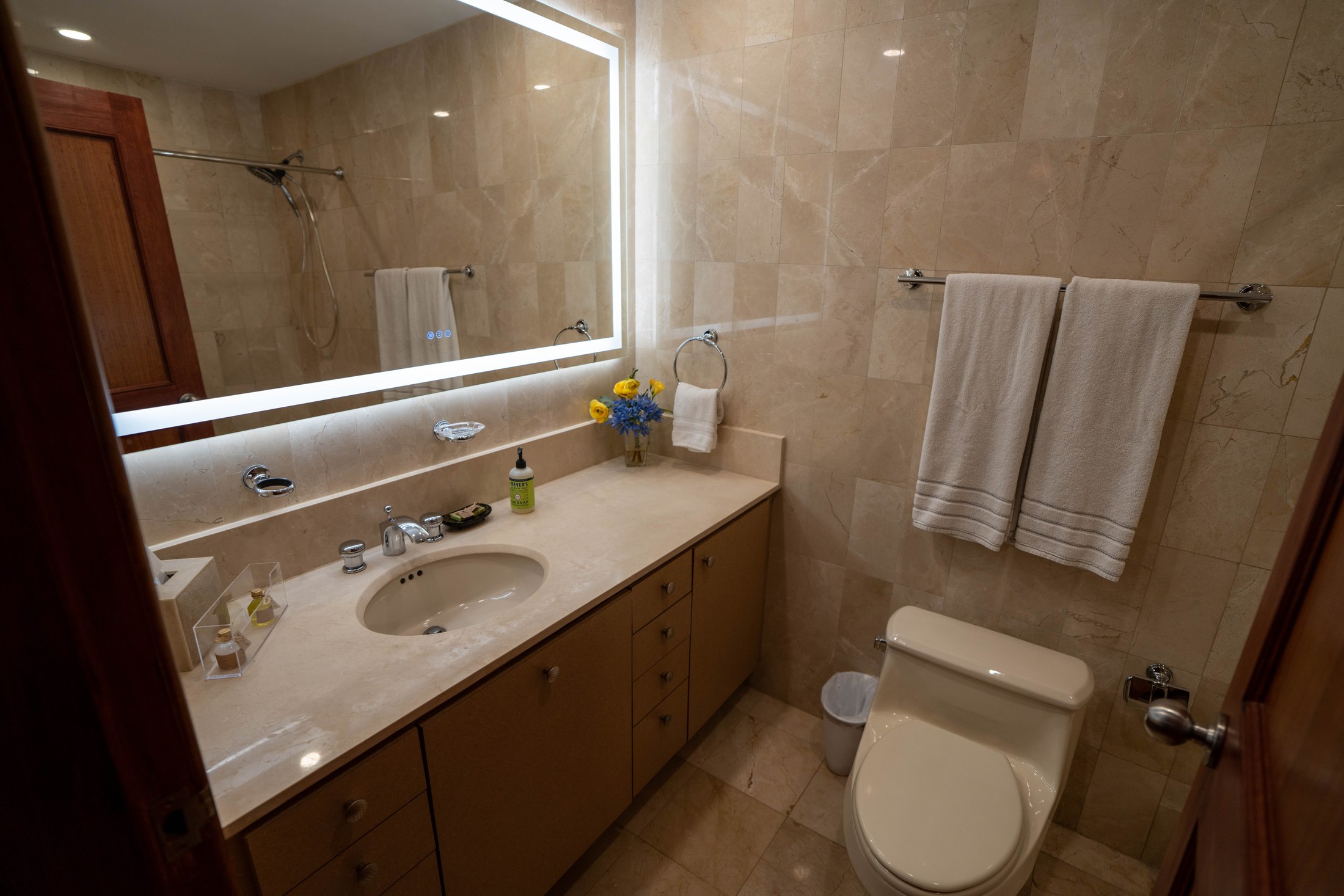 Guest bathroom with vanity