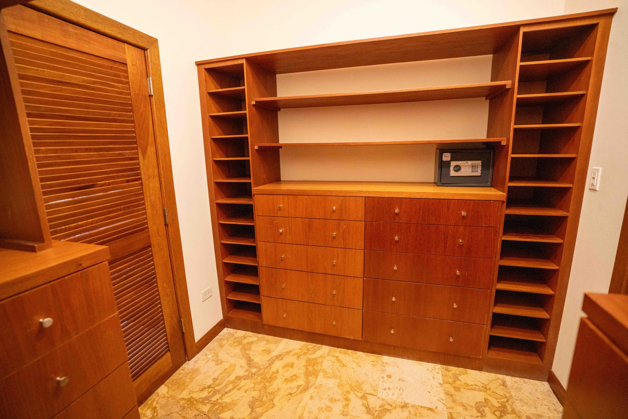 Walk-in closet off the master suite