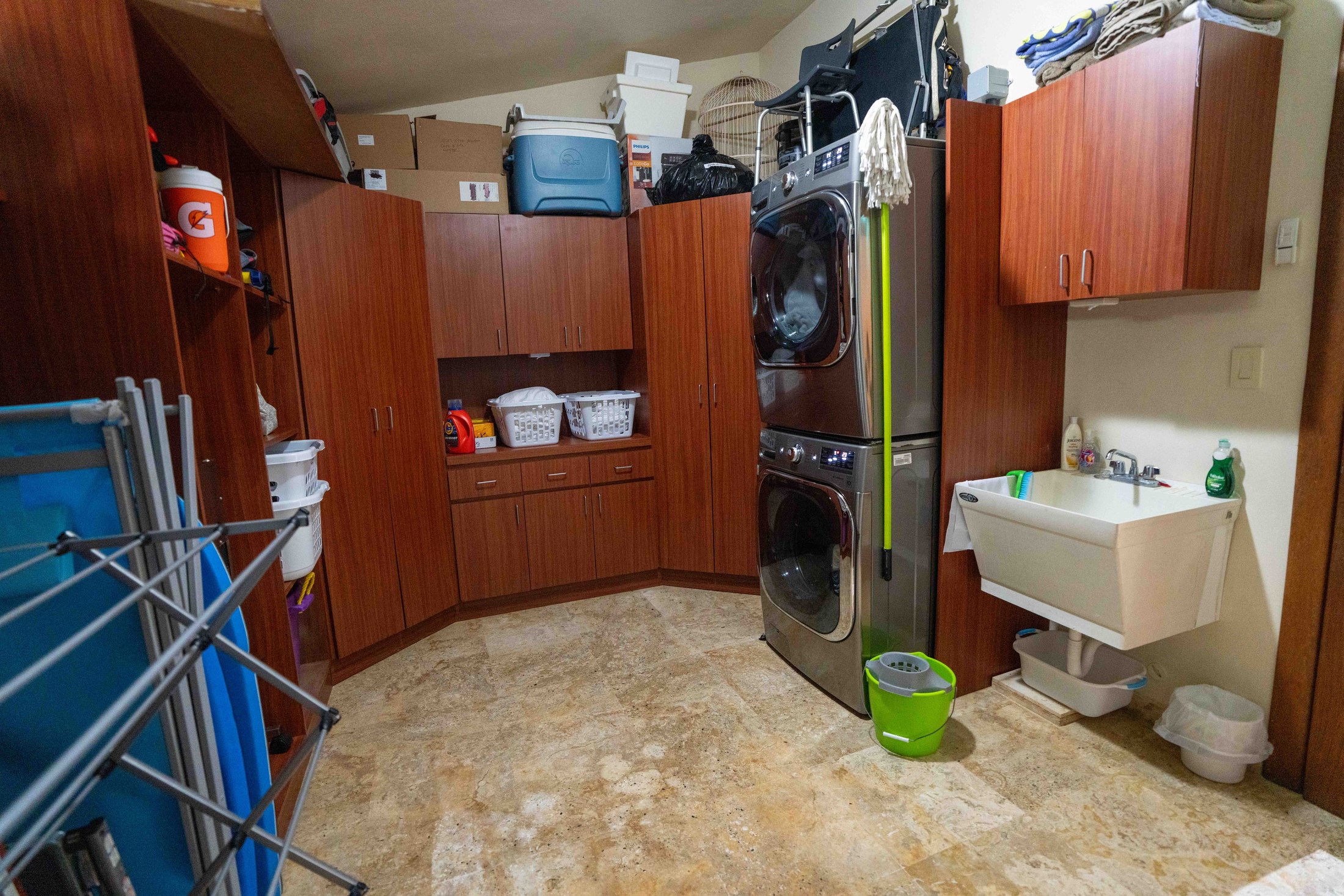 In-unit laundry room