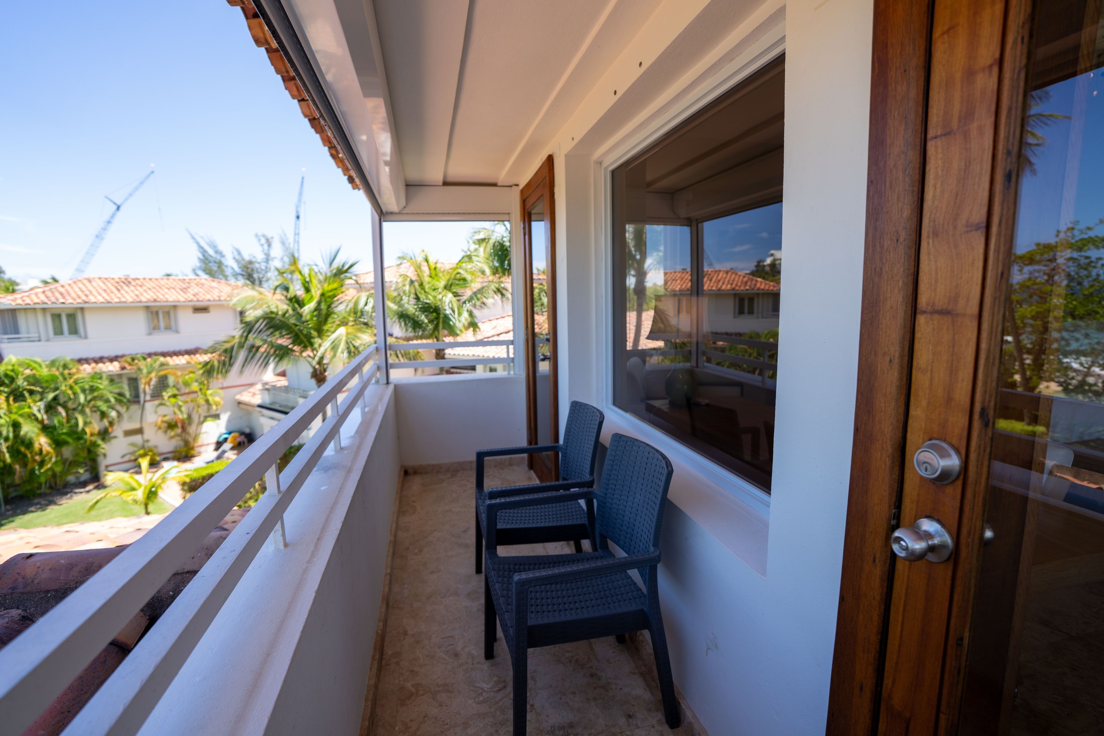 Private bedroom balcony with ocean view